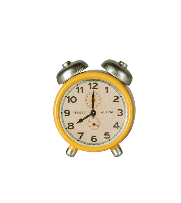 Yellow Mouse Alarm Clock by maileg