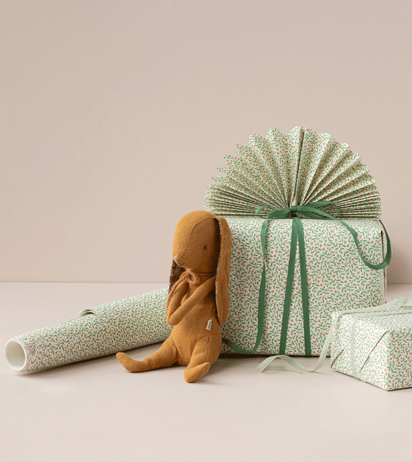10m Roll of Berry Branches Wrapping Paper by maileg