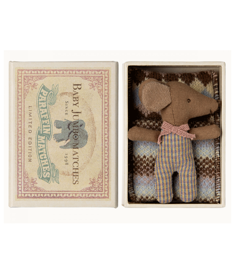 Rose Sleepy Wakey Baby Mouse in Box by Maileg