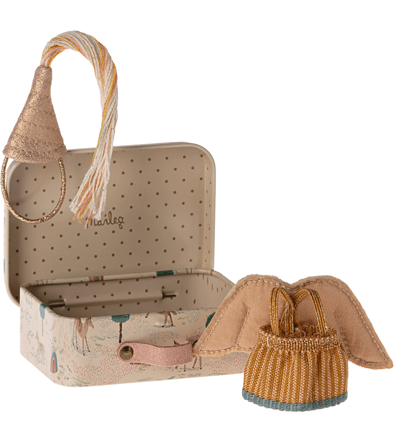 Fairy Clothes in Suitcase to fit Little Sister Mouse by maileg