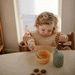 2-Pack Mushie Silicone Feeding Spoons Cambridge Blue and Shifting Sand by Mushie