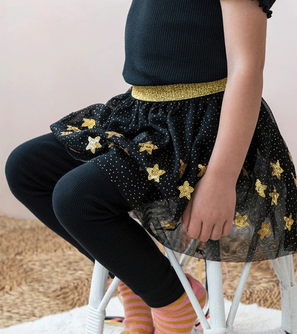 Gold Stars Dress Up Skirt by Rex London
