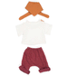 Shirt, Red Trousers and Bandana 32cm Doll Outfit by miniland
