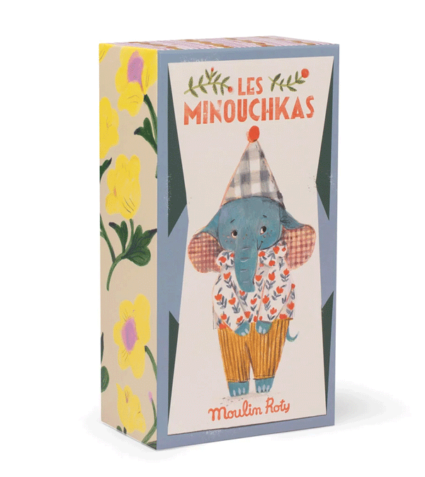 Pablo the elephant Les Minouchkas by Moulin Roty
