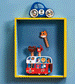 Wooden Pop Up Bus Toy by Ingela P Arrhenius & Vilac