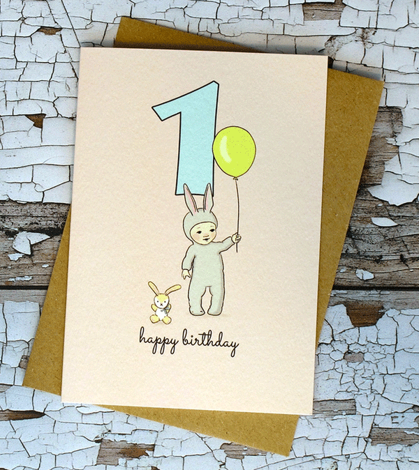 Age 1 Pixie Birthday Card by Made in Pixieland