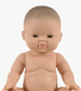 Alizee Girl Baby Doll with Brown Eyes by Minikane