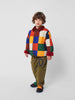 Multicolor Tiles Reversible Sheepskin Jacket by Bobo Choses