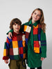 Multicolor Tiles Reversible Sheepskin Jacket by Bobo Choses