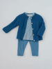 Dark Tide Organic Baby Cardigan by Serendipity