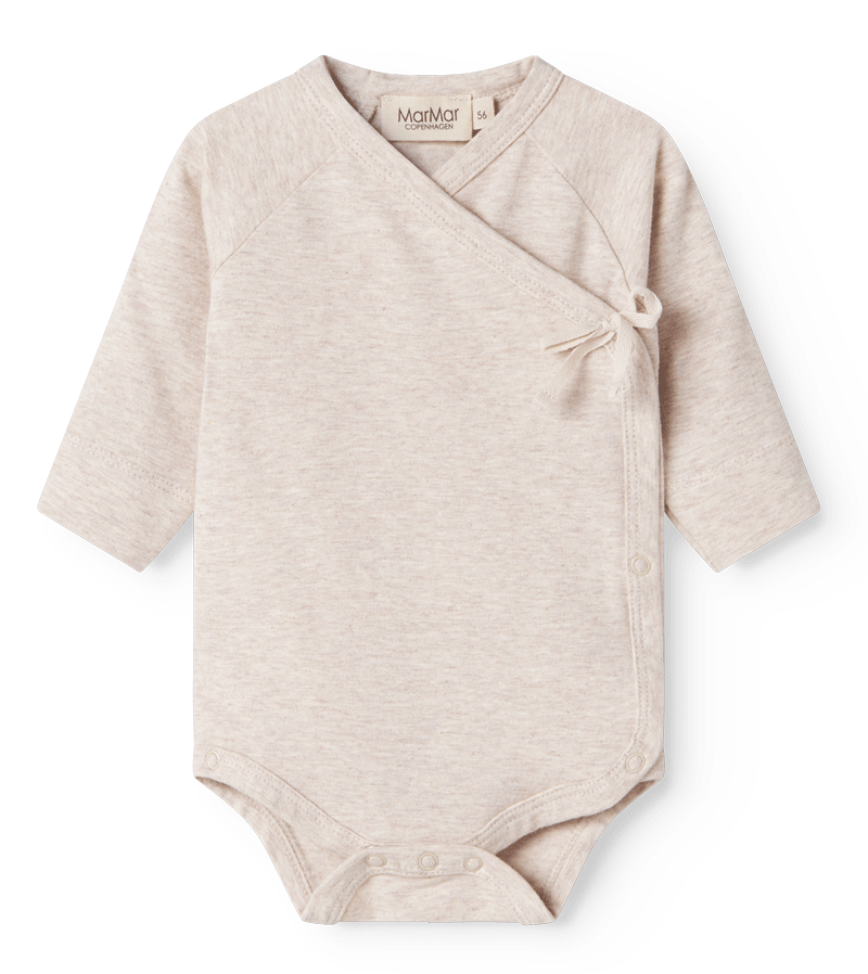 Light Beige Melange Modal Belita Wrap Body by MarMar Copenhagen
