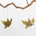 Set of 2 Brass Bird Ornaments by AfroArt