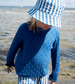 Azur Striped Woven Bucket Hat by Serendipity