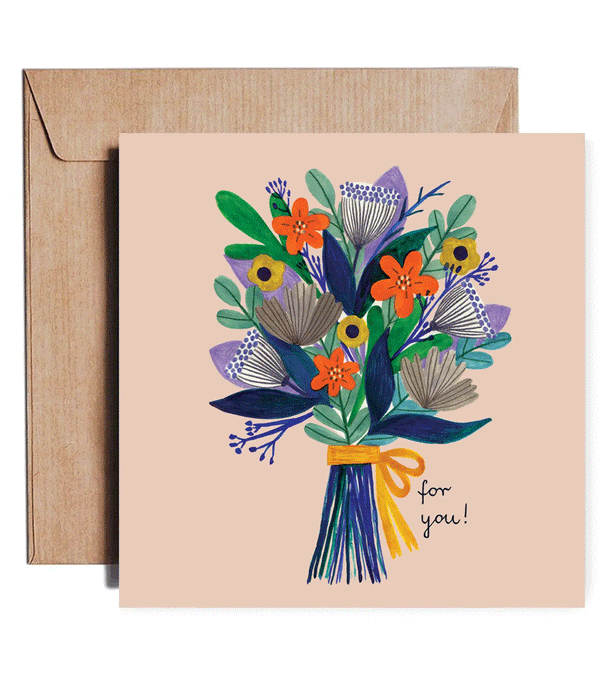 Flowers For You Card by Daria Solak Illustrations
