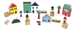 Set of 36 wooden blocks City Cross Roads by Janod