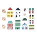 Set of 36 wooden blocks City Cross Roads by Janod