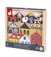 Set of 34 wooden blocks Countryside  Cross Roads by Janod