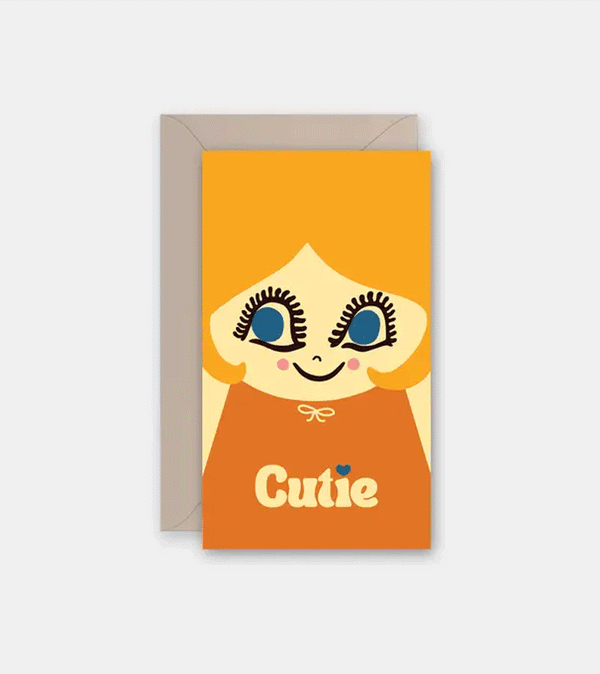Cutie Doll Mini Card by Rock Scissor Paper