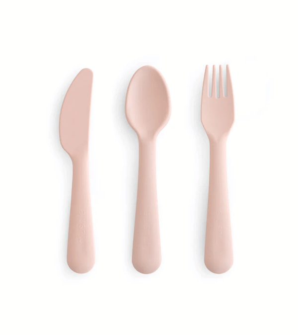 Blush Cutlery Set by Mushie