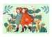 Garden Friends 8 Invitations & Stickers Letter Set by Djeco