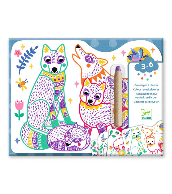 Forest Families Colour Reveal Pictures by Djeco