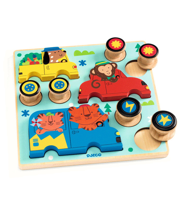 Puzz & Roll Colour Toddle Puzzle by Djeco