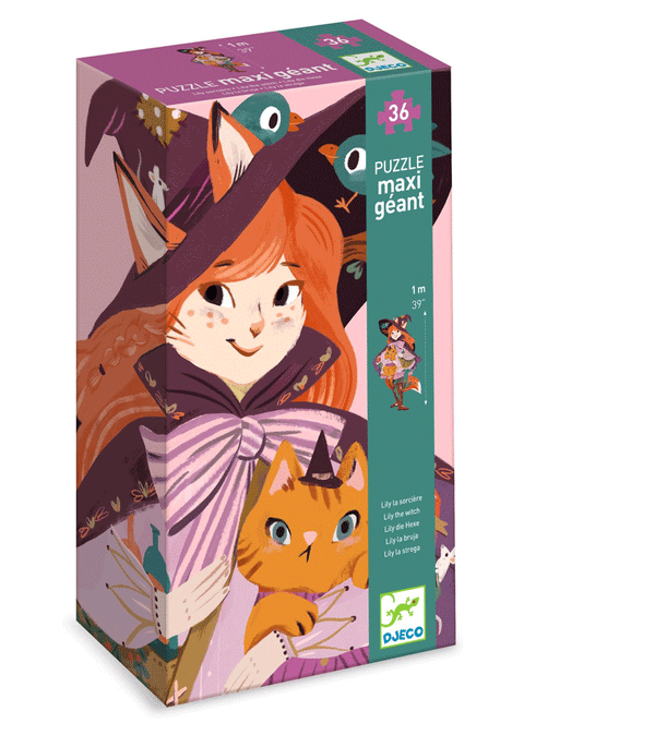 36 pcs Lily the Witch Giant Puzzle by Djeco
