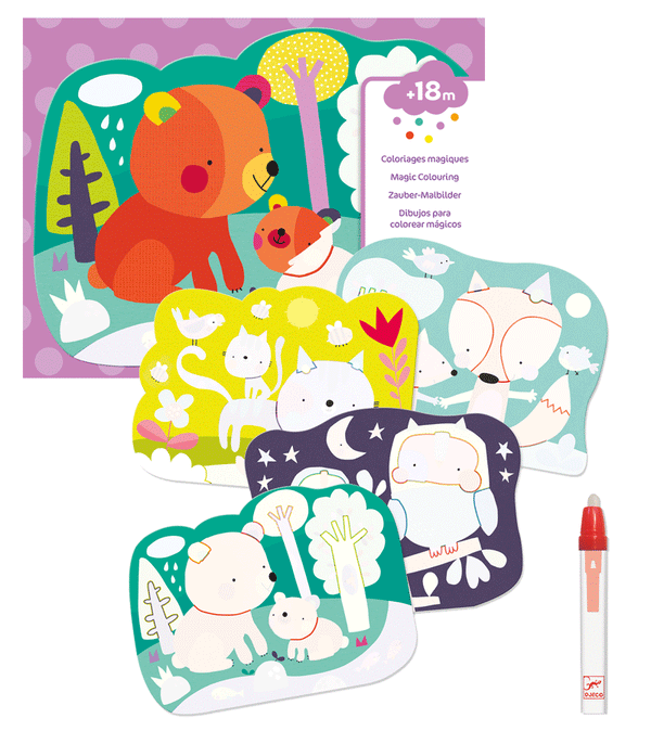 Hidden in the Woods Magic Colouring by Djeco