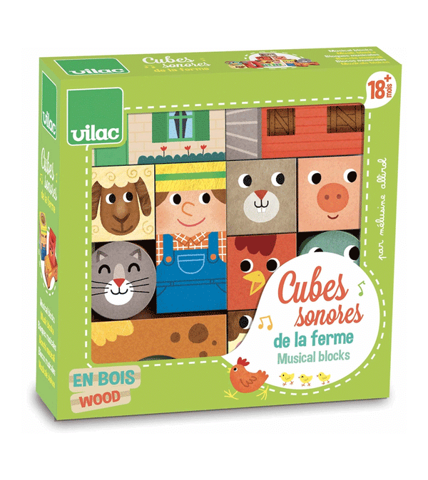 Farm Musical Blocks by Vilac