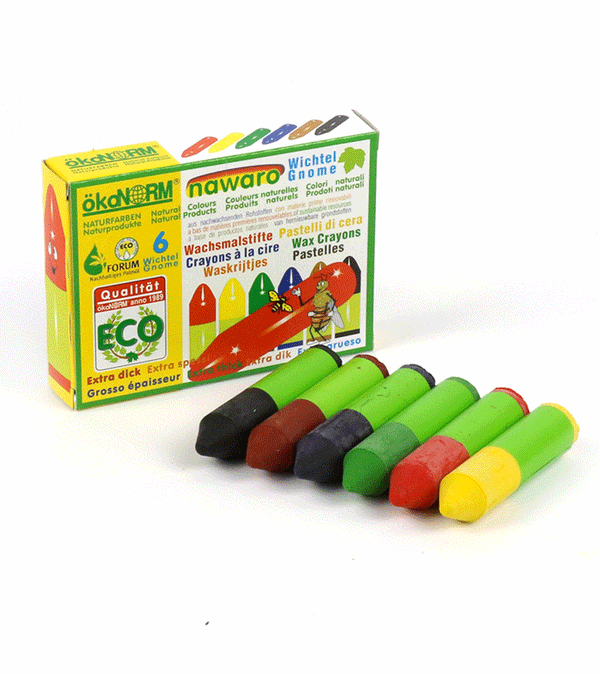Set of 6 Chubby Gnome Crayons by okoNORM