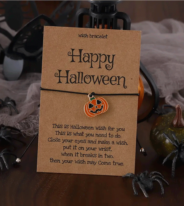 Pumpkin Halloween Wish Bracelet