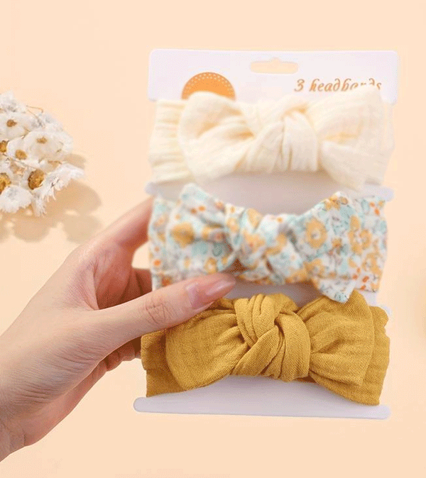 Mustard Cotton Baby Headband