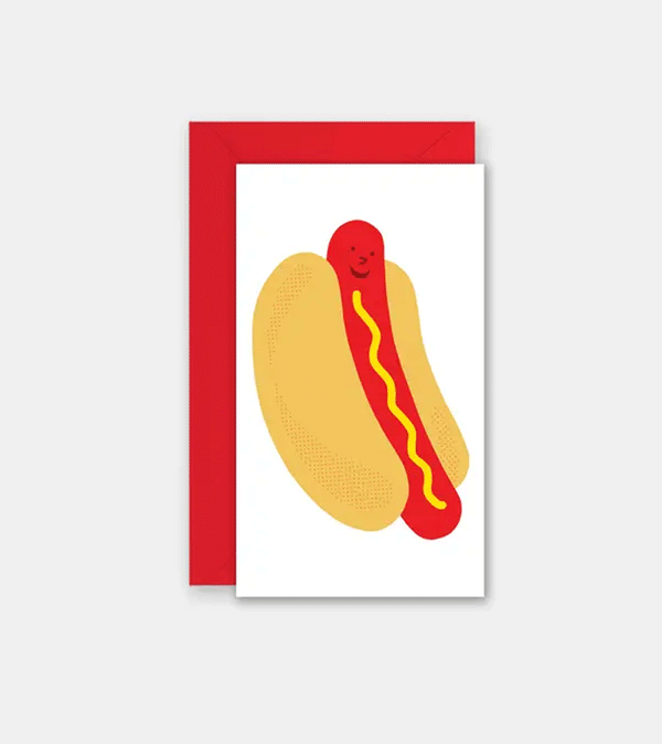 Hot Dog Mini Card by Rock Scissor Paper