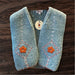 Light Teal Floral Embroidered Waistcoat by RKO