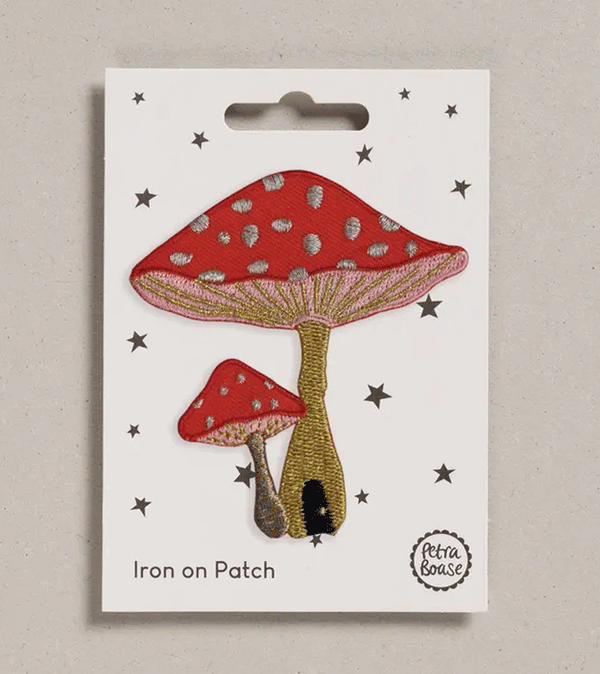 Toadstools Iron on Patch by Petra Boase