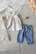 Chambray Muslin Loretta Trousers by 1+ in the Family