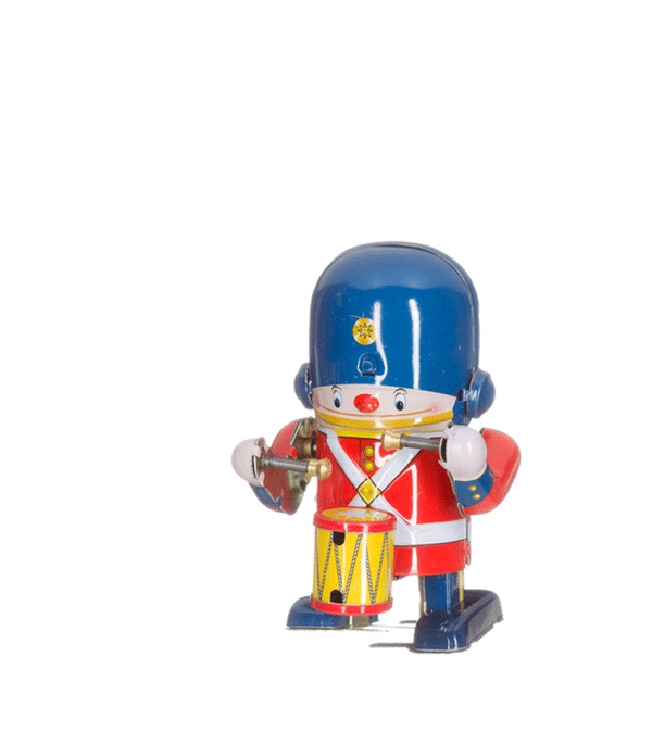 Wind Up Retro Drumming Soldier