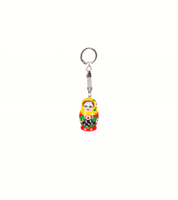 Russian Doll Wooden Keyring