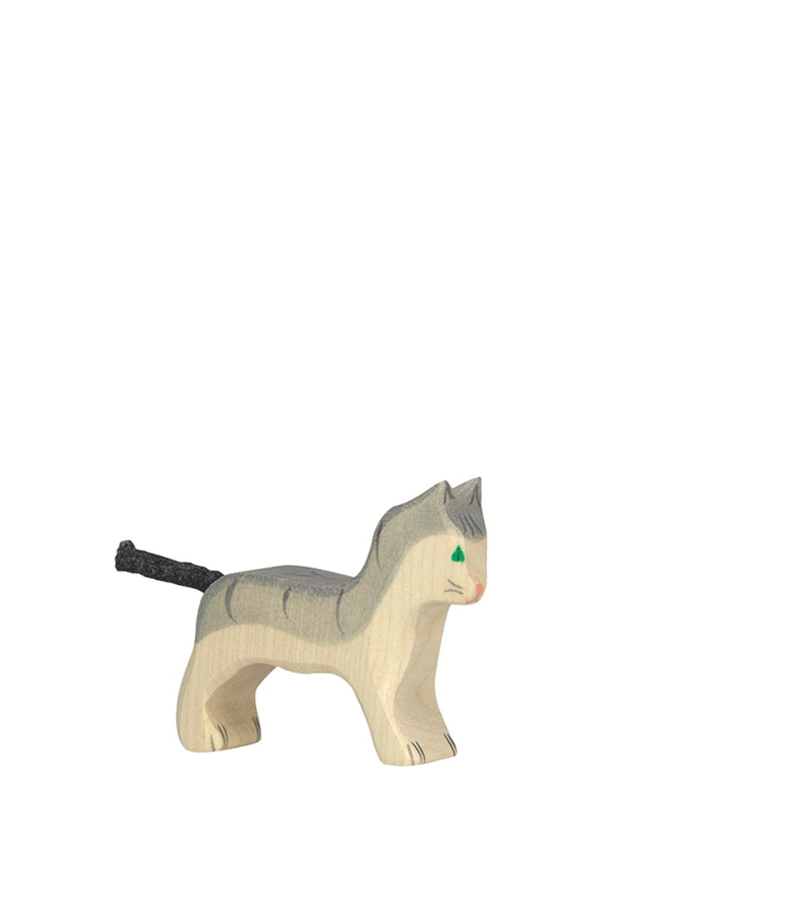 Wooden Kitten Cat by Holztiger