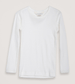 Long Sleeved Pointelle Tee by Serendipity