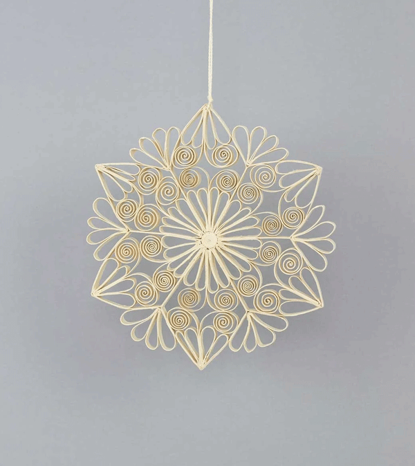 Large Quilled Paper Star Christmas Ornament by AfroArt