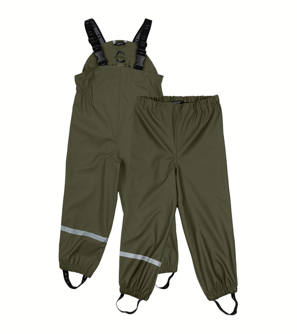 Dusty Olive Rain Trousers by Mikk-Line