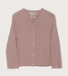 Rose Dust Organic Rib Cardigan by Serendipity