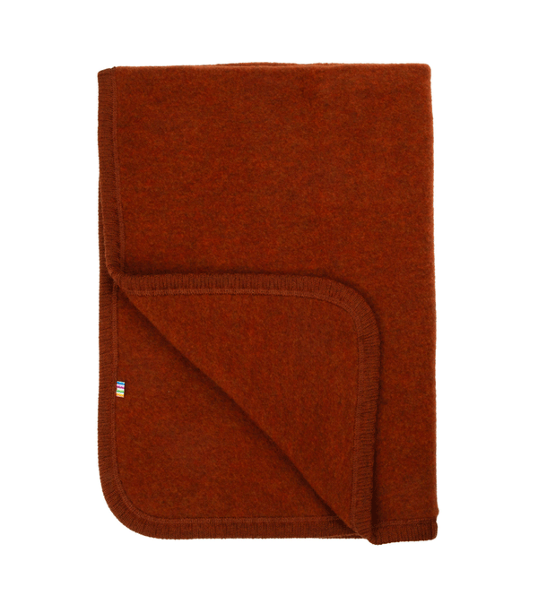 Rust Soft Wool Blanket by Joha