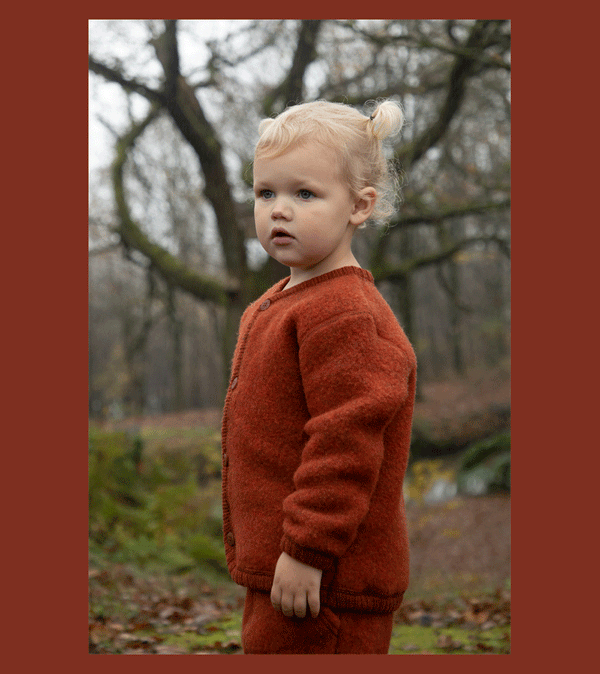 Rust Soft Wool Cardigan by Joha
