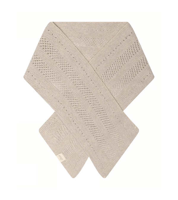 Beige Melange Helsinki Cashmere mix Scarf by mp Denmark