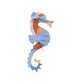 Blue Ringlet Seahorse Small Sea Creature by studio ROOF
