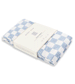 Blue Check Waves Swaddle by Avery Row