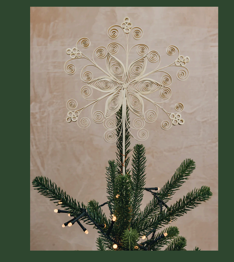 Quilled Tree Topper Star Decoration by AfroArt
