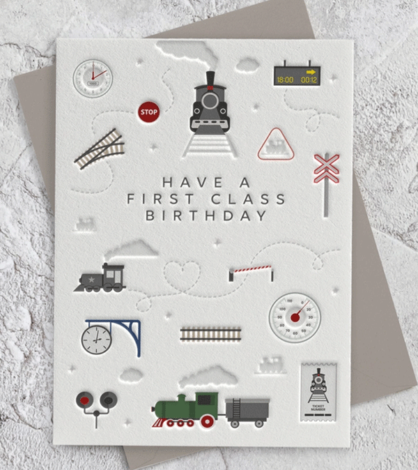 Have a First Class Birthday Card by Heyyy Ltd